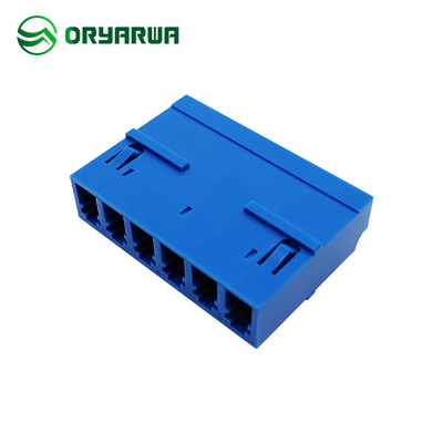 Symmetrical Type LC Fiber Optic Adapter 6 Ports